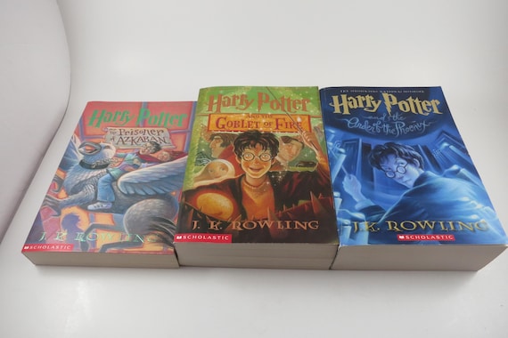 3 Harry Potter Books Prisoner Azkaban Goblet of Fire Order of the Phoenix