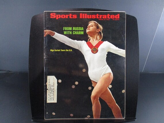 Vintage March 19, 1973 Sports Illustrated Magazine From Russia with Charm Olga Korbut  Excellent Condition