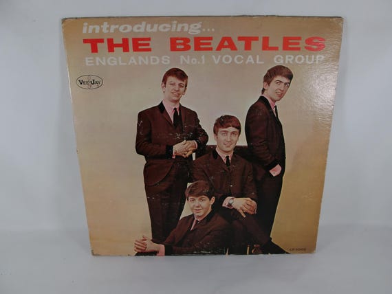 Vintage 1964 Vinyl LP Record Introducing the Beatles Vee Jay Records Authentic Original VG