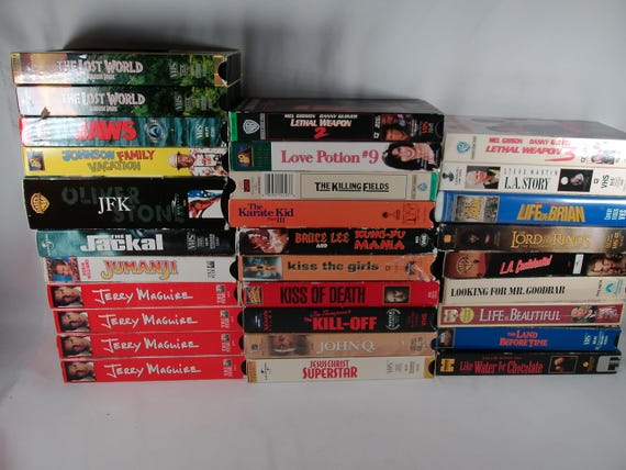 80's/90's/00's VHS Tapes Titles Starting with J-K-L Sold Individually