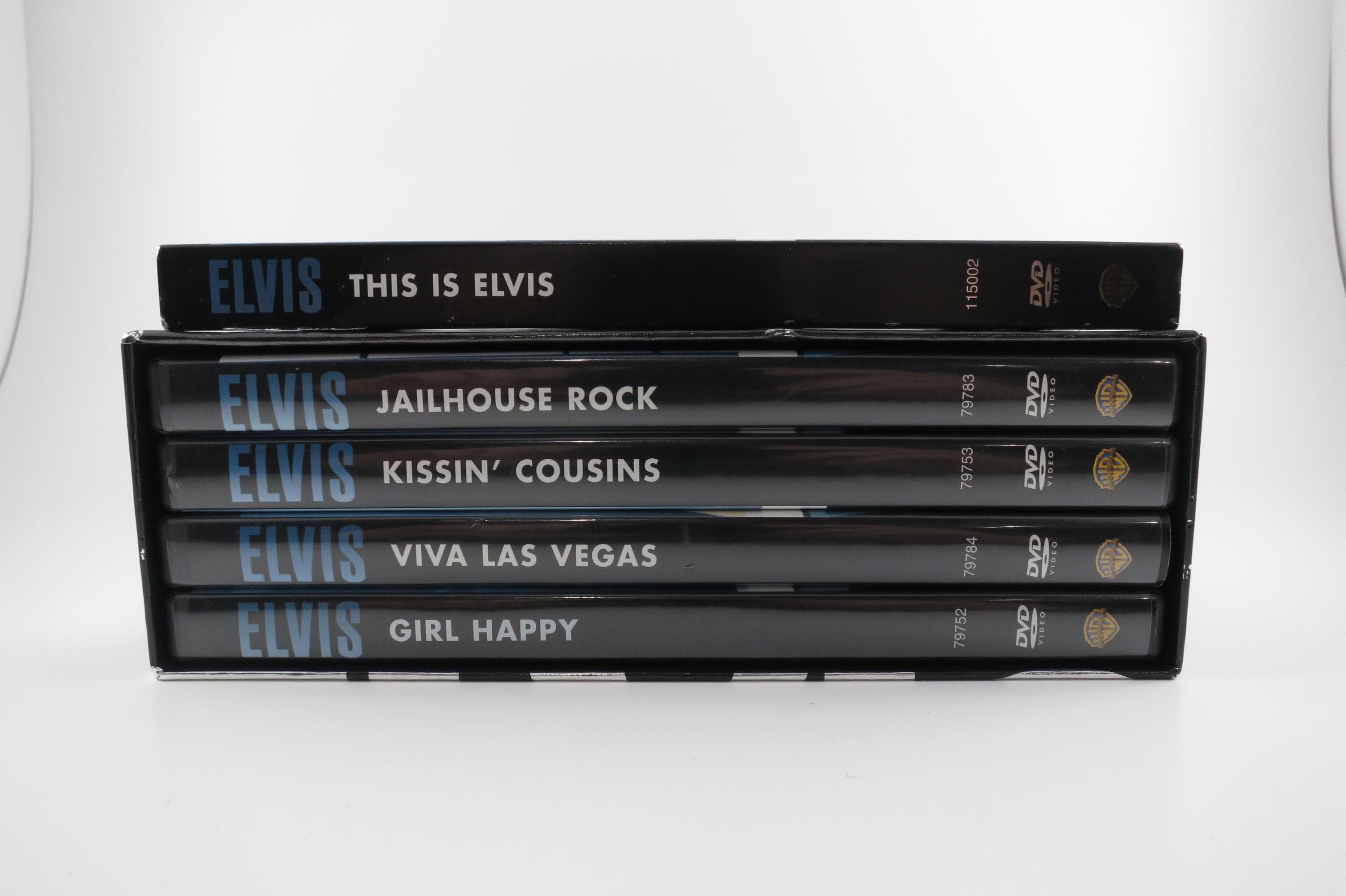 Elvis Presley Movies: This is Elvis, Jailhouse Rock, Viva Las Vegas, Girl Happy, Kissin' Cousins DVDs
