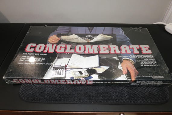 1986 Conglomerate Board Game Complete Entrepreneur Stock Finance Theme SEALED