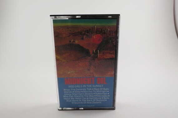 Vintage 1980's Midnight Oil Cassette Tapes Excellent Condition Diesel and Dust Red Sales 10 9 8 Blue Sky Mining Sold Individually