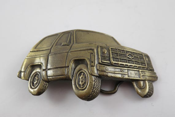 1980s Chevrolet Blazer Brass Belt Buckle