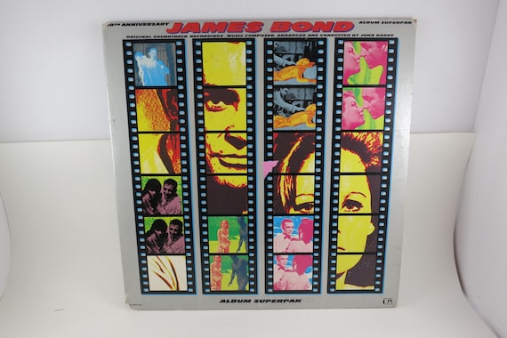 Vintage 1972 James Bond 007 Vinyl LP Record Album Superpak