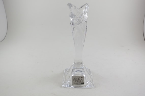 Vintage Mikasa Crystal Bud Vase 5 1/2 Inches Tall Pristine Condition