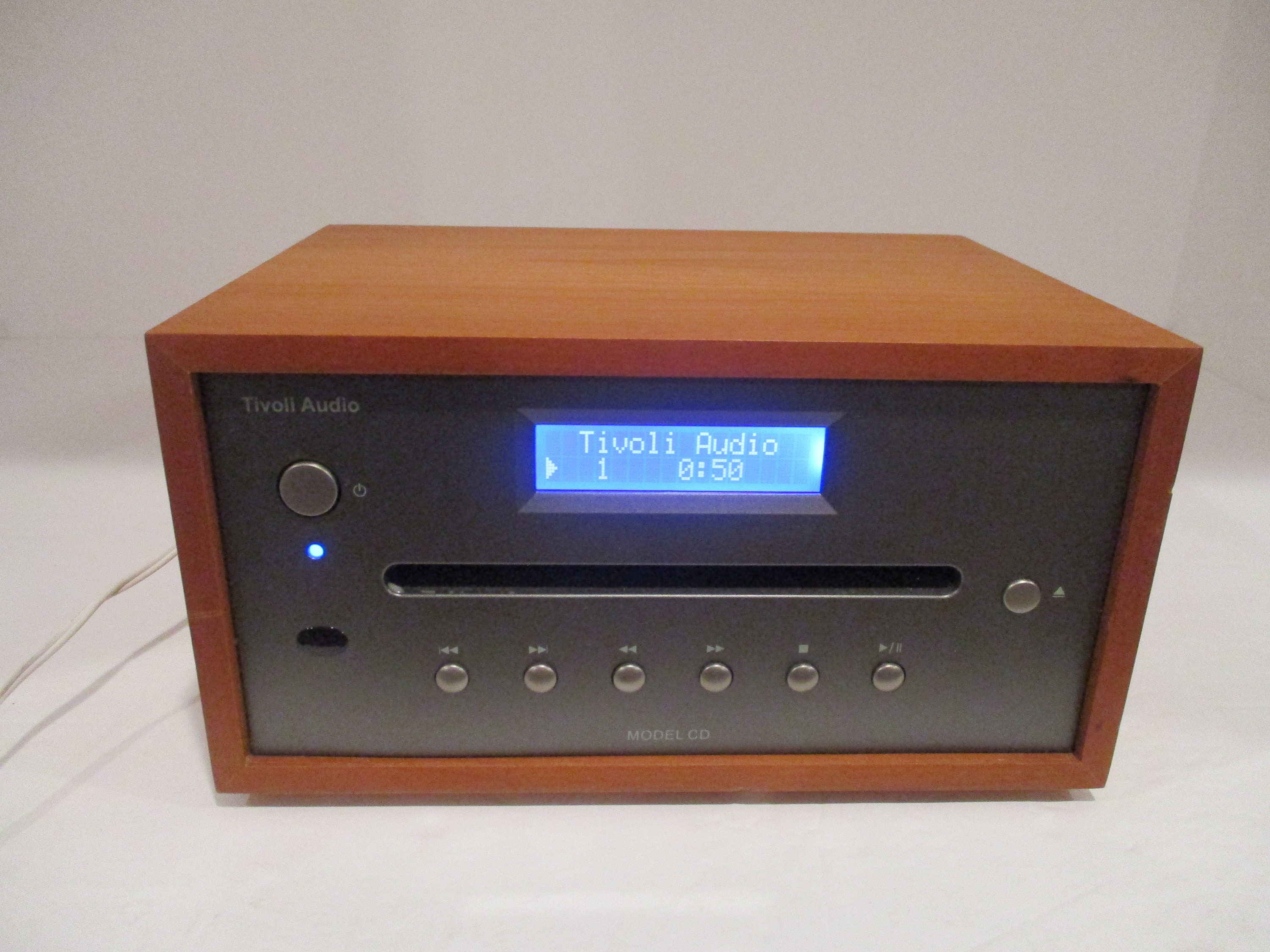 Vintage Tivoli Audio CD Player With Remote and Case -