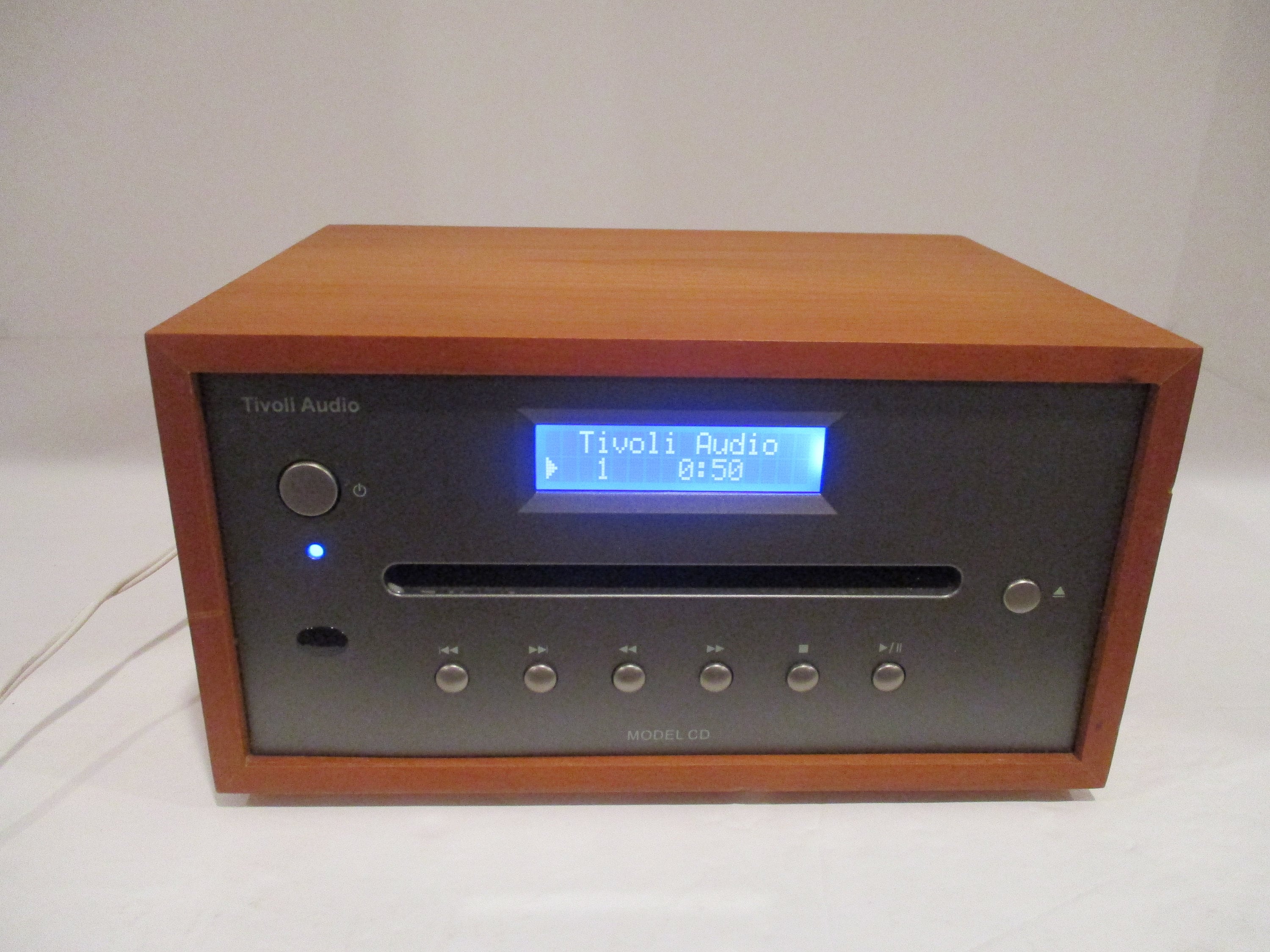 Vintage Tivoli Audio CD Player With Remote and Case -