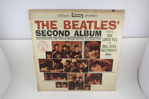 Vintage 1971 Vinyl LP Record The Beatles Second Album Stereo Pressing Excellent Condition 71278