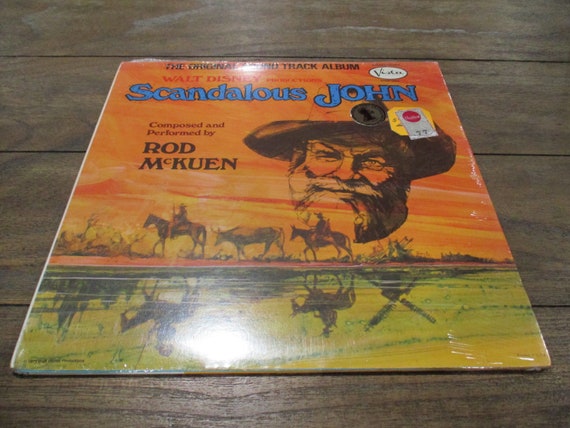 Vintage 1971 Vinyl LP Record Scandalous John Walt Disney MINT Condition Still Factory Sealed Rare 52476