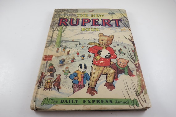 Vintage 1951 Rupert Book: Daily Express Annual, Illustrated Children's Story