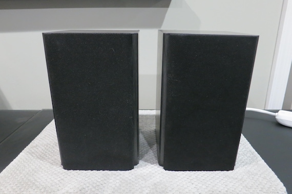 Pair of Theater Solutions B-1 Dark Gray Bookshelf Speakers