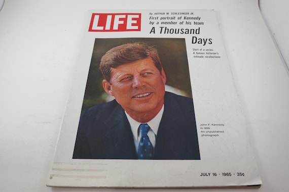 Vintage Life Magazine July 16 1965: Kennedy 'A Thousand Days'