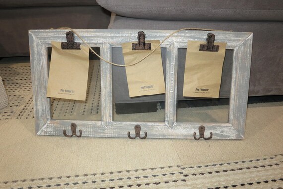 Pier 1 Imports Farmhouse Photo Frame Hanging Coats Notes 23x11