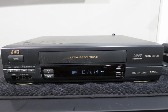 JVC HR-A61U VCR Plus Player with Remote, Early 90's Hi-Fi vhs Recorder