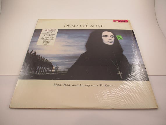 Vintage 1986 Vinyl LP Record Mad, Bad and Dangerous to Know Dead or Alive Excellent Condition In Shrink Hype Sticker 67432