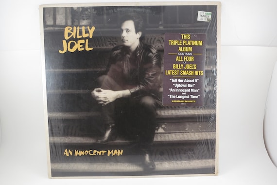 Vintage 1983 Billy Joel 'An Innocent Man' Vinyl LP - In Shrink, Hype Sticker