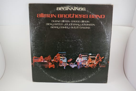 Vintage 1976 Vinyl LP Record Set Beginnings The Allman Brothers Band