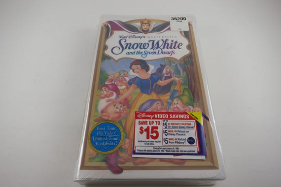 Sealed Walt Disney VHS Snow White Masterpiece Version