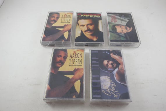 Vintage Aaron Tippin Cassette Tape: 1990s Country Music (Sold Individually)