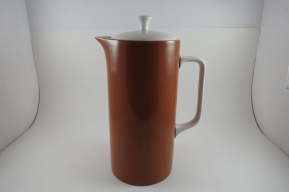 Vintage Harmony House Tierra Ironstone 4251 Brown Rustic Tea/Coffee Pot