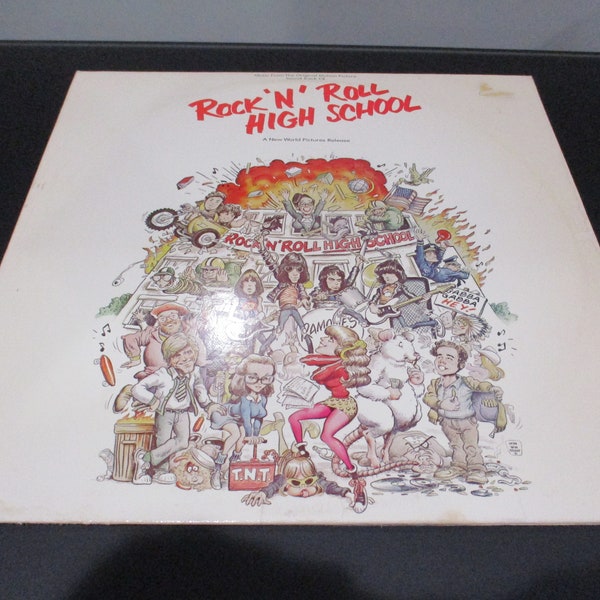 Vintage 1979 Vinyl LP Record Rock N Roll High School The Motion Picture Original Soundtrack Excellent Condition 63941