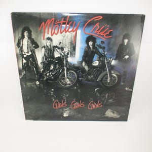 1987 Vinyl LP Record Motley Crue Girls Girls Girls Excellent Condition