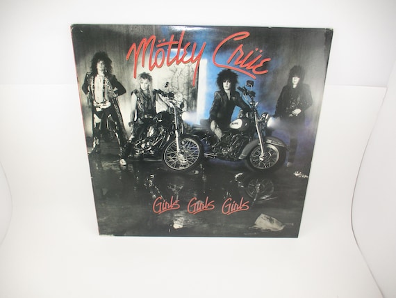 Vintage 1987 Vinyl LP Record Motley Crue Girls Girls Girls Excellent Condition 70212