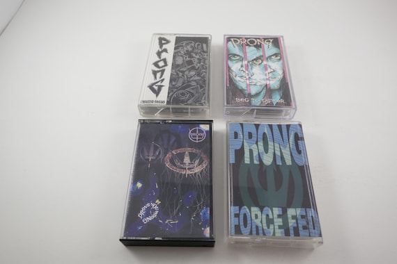 Vintage 1980's PRONG Cassette Tapes Excellent Condition Speed Metal Thrash Rock Force Fed Primitive Origins Beg To Differ Solid Individually