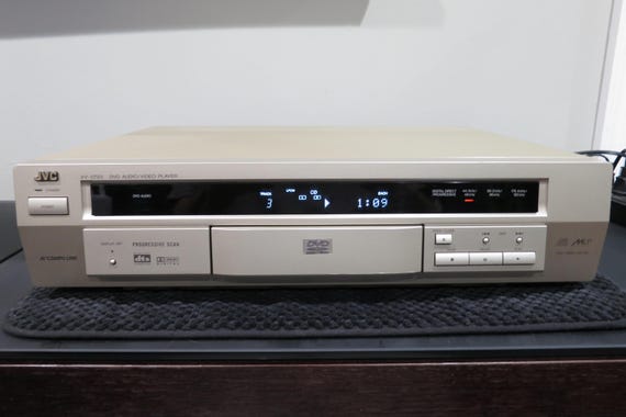 Vintage 2000 JVC XV-D723 DVd/CD Player Gold Color
