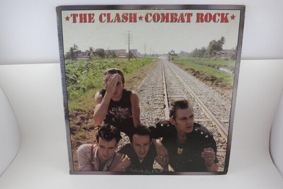 Vintage 1982 Vinyl LP Record The Clash Combat Rock Epic Records Excellent Condition