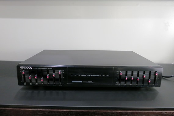 Vintage 1980's Kenwood Stereo Graphic Equalizer 7 Band Dual Model KE-205 Works Perfect