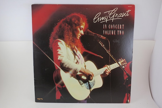 Vintage 1981 Amy Grant In Concert Volume Two Vinyl LP Record with Poster