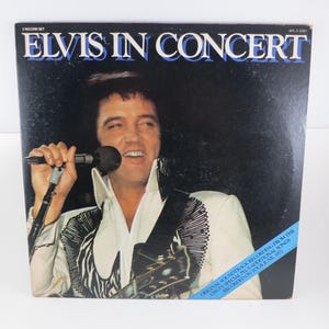 1977  Vinyl LP Record Elvis in Concert 2 Record Set Elvis Presley Excellent Condition