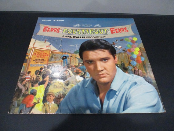 Vintage 1965 Vinyl LP Record Elvis Presley Roustabout Soundtrack Original 1965 Stereo Very Good Condition 58189