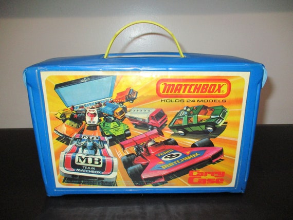 Vintage 1975 Lesney Matchbox Easy Carry Case Holds 24 Diecast Cars Excellent Condition FULL of 60's 70's Lesney Vehicles Great Collection