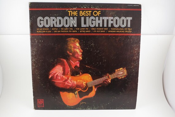 Vintage 1975 Gordon Lightfoot Vinyl LP - The Of Album