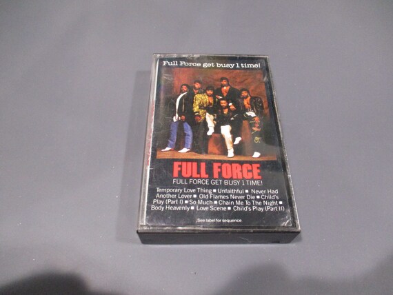 Vintage 1986 Cassette Tape Full Force Get Busy 1 Time Full Force Excellent Condition