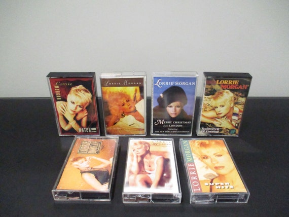 Vintage 1980's Lorrie Morgan Country Cassette Tapes Leave the Light On Watch Me War Paint Merry Christmas From London Sold Individually