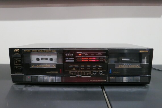 Vintage JVC Double Cassette Deck TD-W220 - Synchro Dubbing