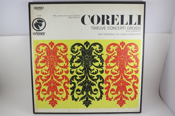 Vintage 1967 Corelli Vinyl LP Box Set: Twelve Concerti Grossi Opus 6