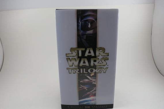 Vintage 2000 Digitally Mastered THX Star Wars Trilogy VHS Set Return Jedi Empire Strikes Back In Slipcase