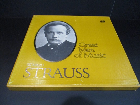 Vintage Richard Strauss Vinyl LP Box Set: Men of Music (1977) Near Mint
