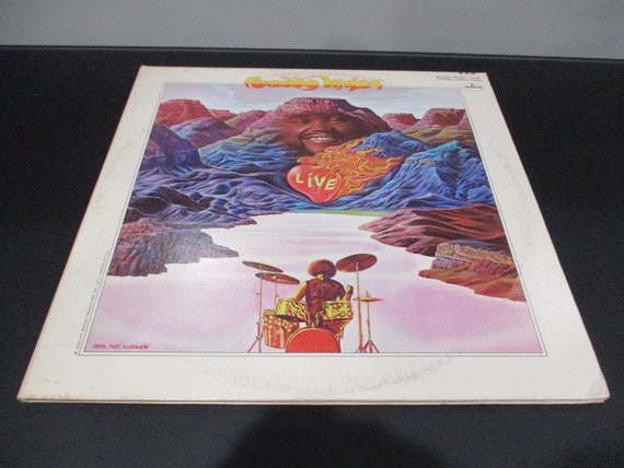 Vintage 1971 Vinyl LP Record Buddy Miles Live! Jazz Excellent Plus Condition Rare White Label Promo Pressing 65416