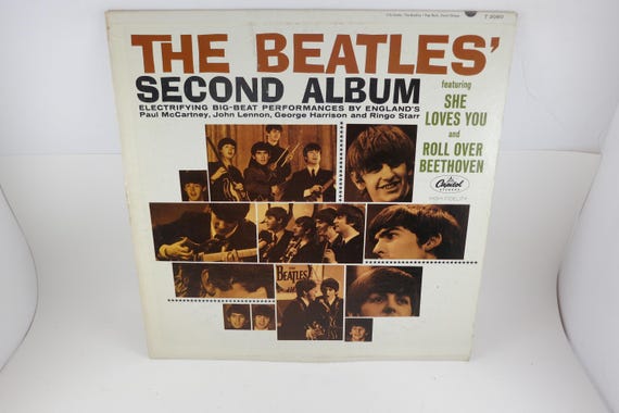 Vintage 1965 The Beatles Second Album LP - Mono Pressing First US Pressing