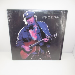 1989 Vinyl LP Record Freedom Neil Young Excellent Plus Condition In Shrink 70415