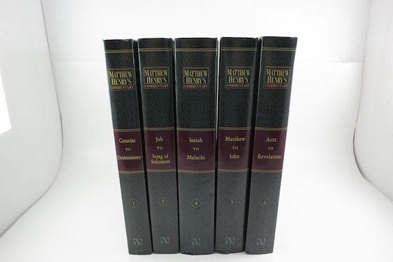 Matthew Henry's Commentary Hardcover Religious Books Sold Individually