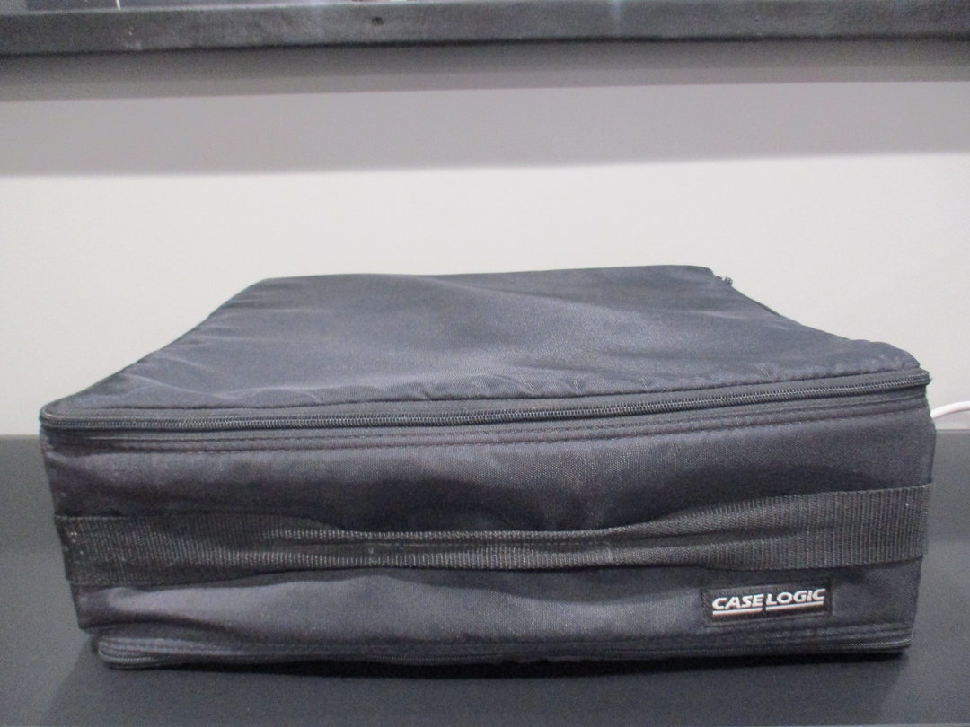 1980's/90's Case Logic Black Cassette Tape Carrying Etsy