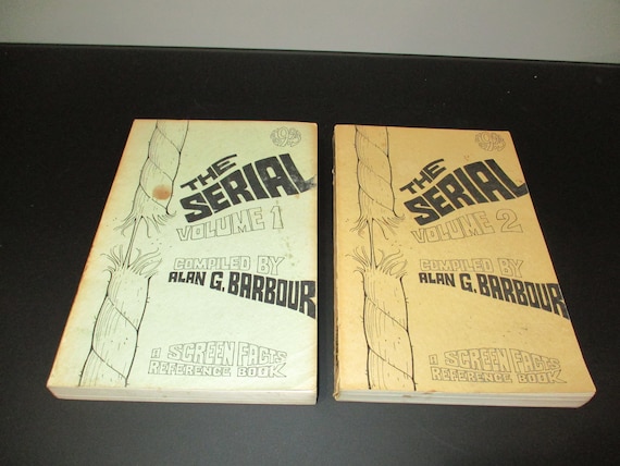Rare 1967 Book Set The Serial Volume I and II Alan Barbour Screen Facts Reference Book 1 of Only 500 Copies Excellent Condition