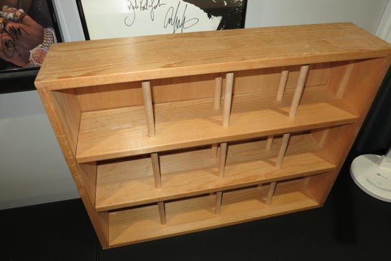 Vintage Wooden 144 CD Storage Display Crate: Wall Mount or Freestanding Holder